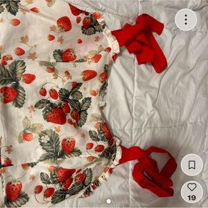 Cider Strawberry Midi Dress
